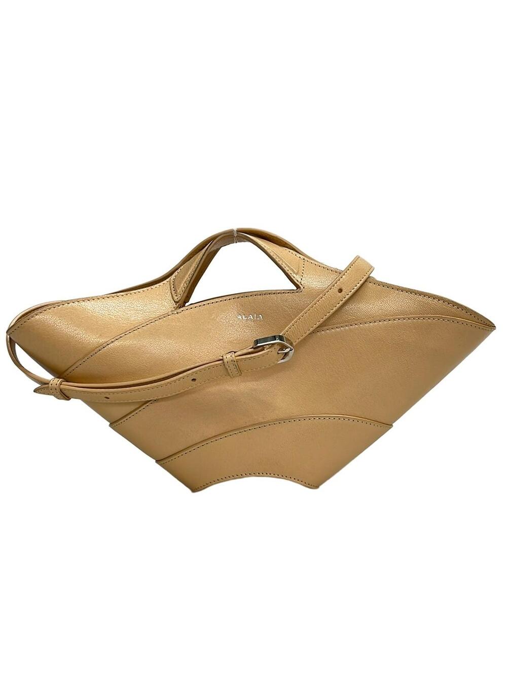 Alaia Kaima Beige Leather Shoulder Bag #374759A51B